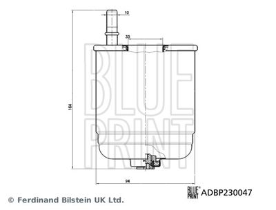 ADBP230047 BLUE PRINT Топливный фильтр