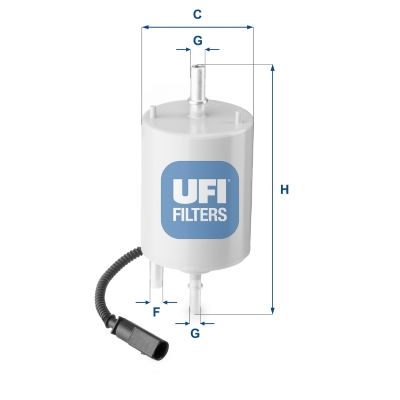 3186100 UFI Топливный фильтр