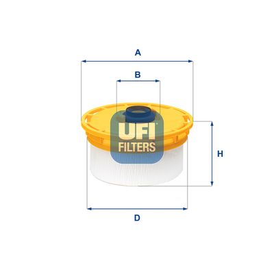 2613800 UFI Топливный фильтр