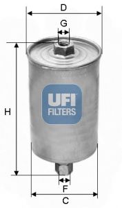3159400 UFI Топливный фильтр