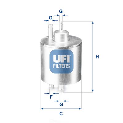 3183400 UFI Топливный фильтр
