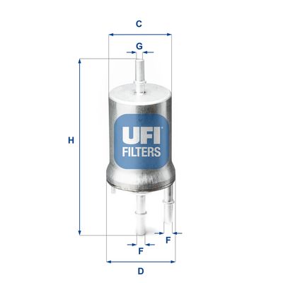 3184500 UFI Топливный фильтр