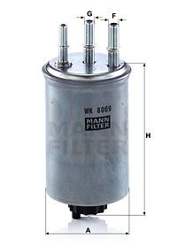 WK8069 MANN-FILTER Топливный фильтр