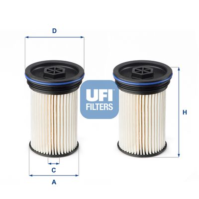 2607100 UFI Топливный фильтр