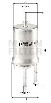WK69 MANN-FILTER Топливный фильтр