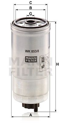 WK8538 MANN-FILTER Топливный фильтр