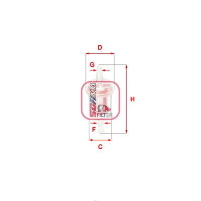 S1027B SOFIMA Топливный фильтр