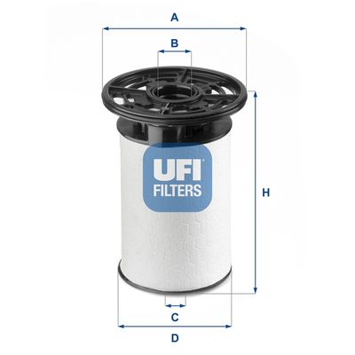 2607601 UFI Топливный фильтр