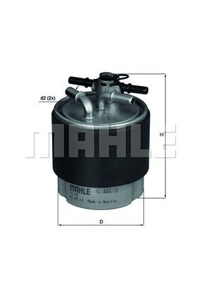 KL44018 MAHLE Топливный фильтр