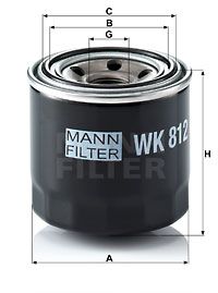 WK812 MANN-FILTER Топливный фильтр