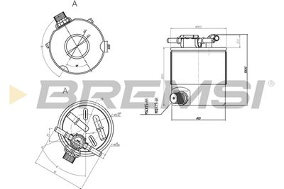 FE0357 BREMSI Топливный фильтр