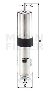 WK5015 MANN-FILTER Топливный фильтр