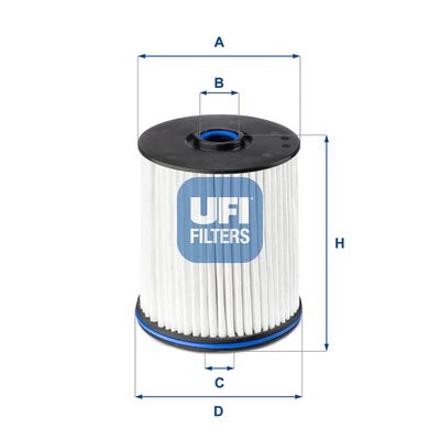 26E2X01 UFI Топливный фильтр