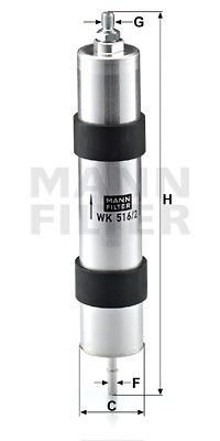 WK5162 MANN-FILTER Топливный фильтр