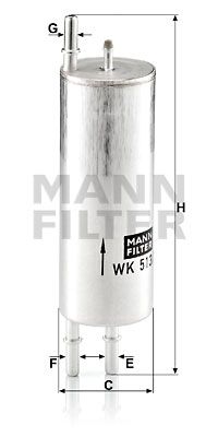 WK5133 MANN-FILTER Топливный фильтр