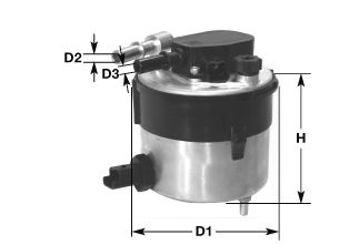 DNW2504 CLEAN FILTERS Топливный фильтр