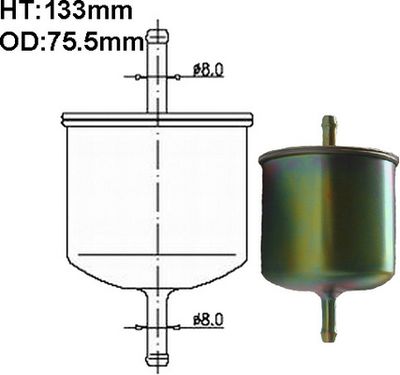 FS304M JS ASAKASHI Топливный фильтр