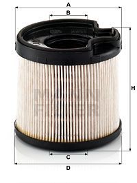 PU922x MANN-FILTER Топливный фильтр