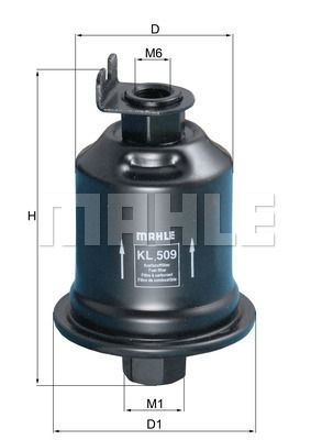 KL509 MAHLE Топливный фильтр