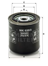 WK9203 MANN-FILTER Топливный фильтр