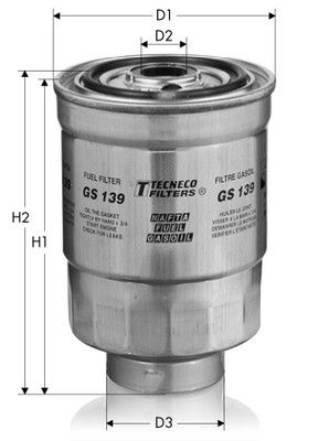 GS139 TECNECO FILTERS Топливный фильтр