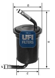 3166400 UFI Топливный фильтр