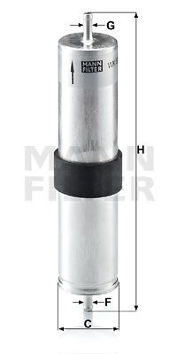 WK5214 MANN-FILTER Топливный фильтр