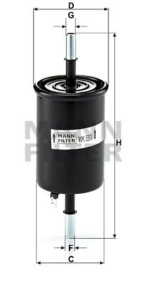 WK553 MANN-FILTER Топливный фильтр
