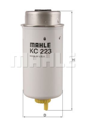 KC223 MAHLE Топливный фильтр