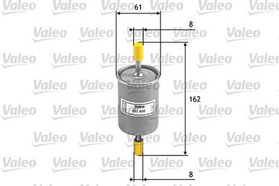 587008 VALEO Топливный фильтр