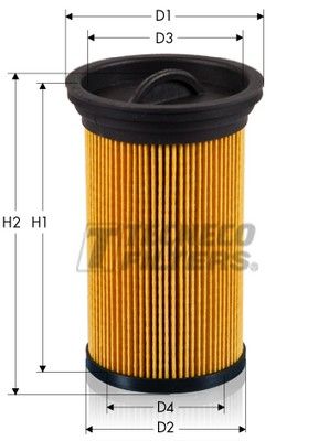 GS0455E TECNECO FILTERS Топливный фильтр