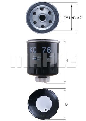KC76 KNECHT Топливный фильтр