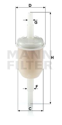 WK312(100) MANN-FILTER Топливный фильтр