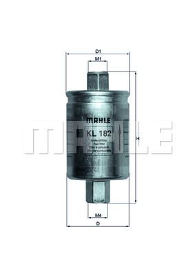 KL182 MAHLE Топливный фильтр