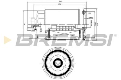 FE0815 BREMSI Топливный фильтр