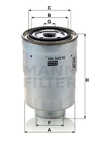 WK94016x MANN-FILTER Топливный фильтр