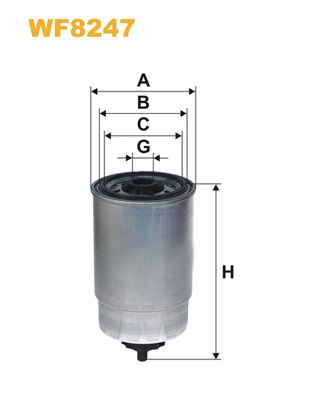 WF8247 WIX FILTERS Топливный фильтр