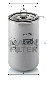 WK724 MANN-FILTER Топливный фильтр