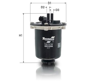 GS1206 TECNECO FILTERS Топливный фильтр