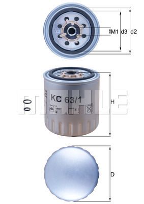 KC631D KNECHT Топливный фильтр
