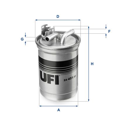 2445100 UFI Топливный фильтр