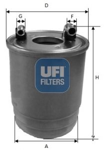 2411200 UFI Топливный фильтр