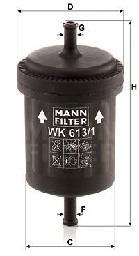 WK6131 MANN-FILTER Топливный фильтр