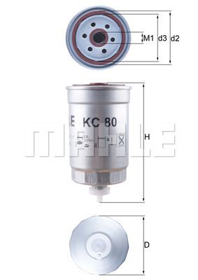 KC80 KNECHT Топливный фильтр