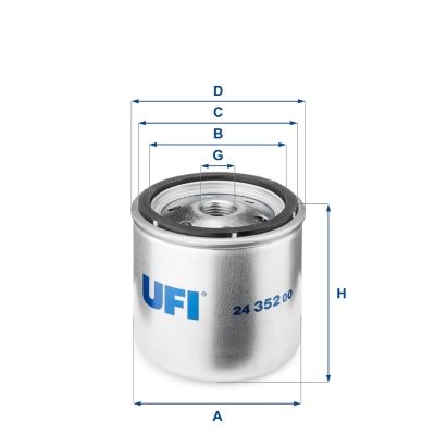2435200 UFI Топливный фильтр