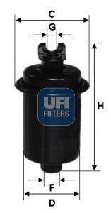 3155100 UFI Топливный фильтр