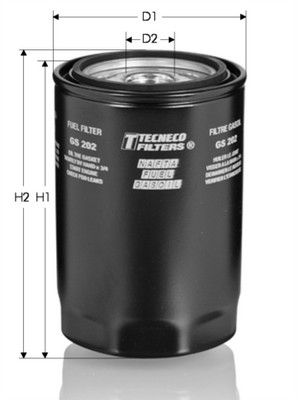 GS202 TECNECO FILTERS Топливный фильтр