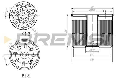 FE1840 BREMSI Топливный фильтр