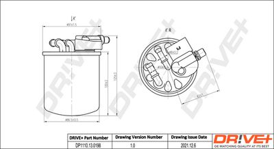 DP1110130198 Dr!ve+ Топливный фильтр