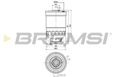 FE0797 BREMSI Топливный фильтр